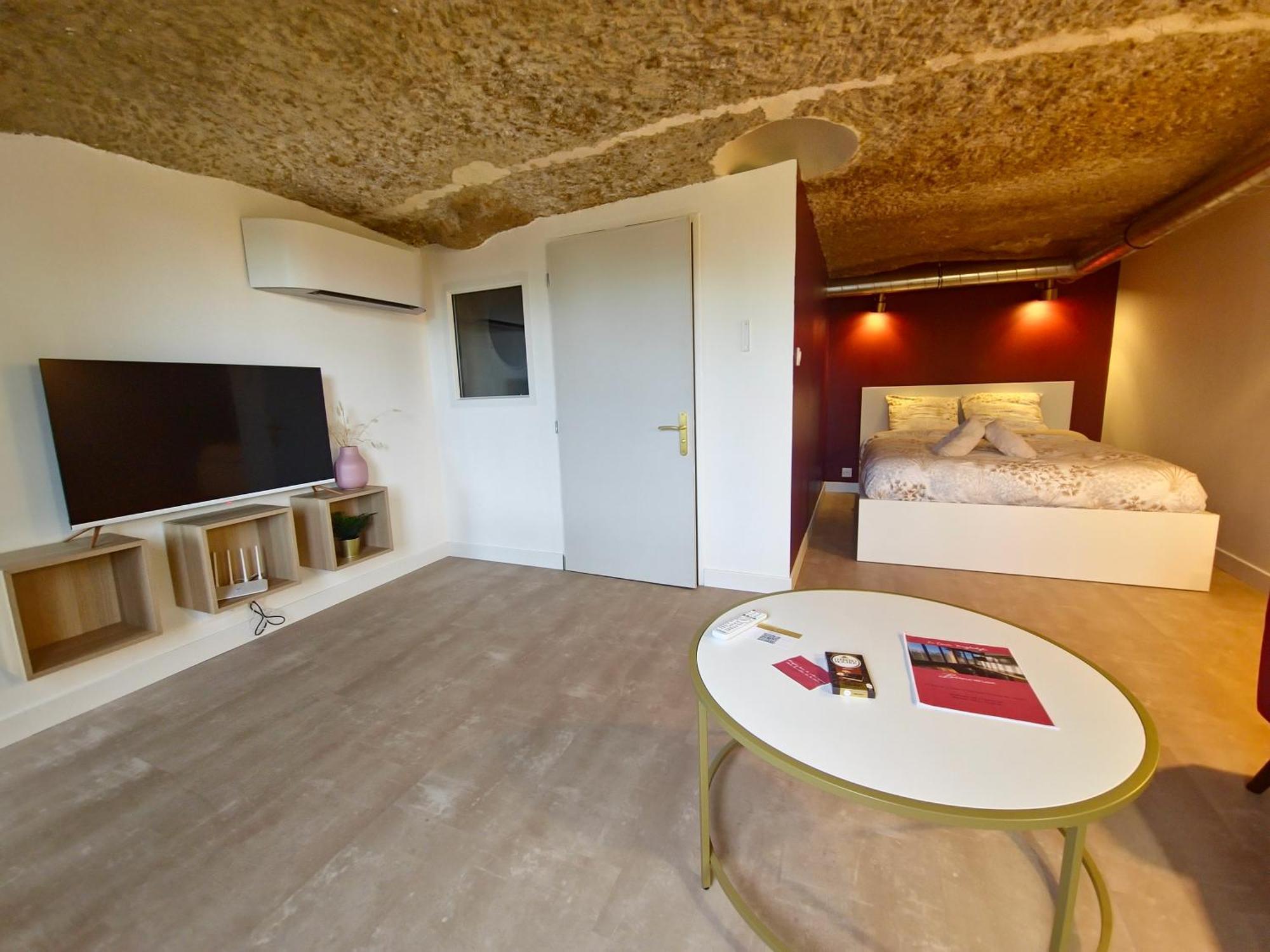 Le Cocon Troglodyte Apartment Saint-Etienne-de-Chigny Bagian luar foto