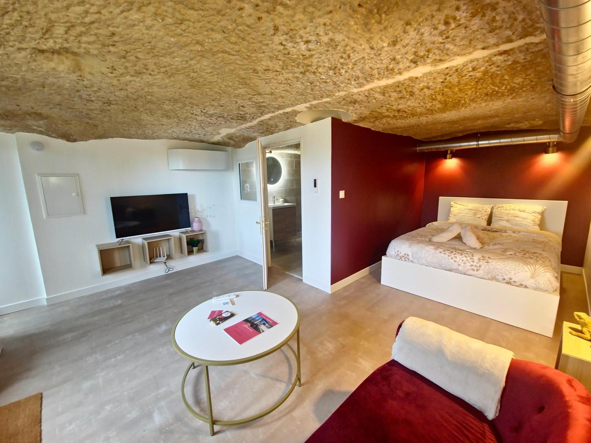 Le Cocon Troglodyte Apartment Saint-Etienne-de-Chigny Bagian luar foto